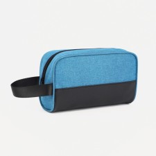 Cosmetic bag with lightning, blue color