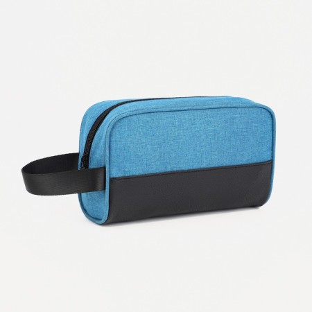 Cosmetic bag with lightning, blue color