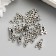 Decor for creativity Metal "Skull with bones" silver 1.3x0.8 cm