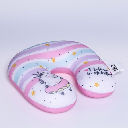 Children's pillow for travel Antistress "Striped Unicorn"-2