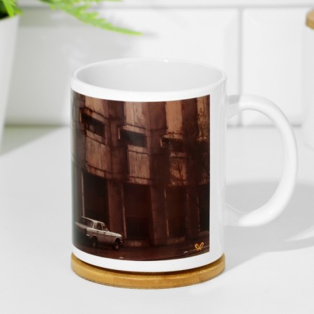 Sublimation mug "Born and died", with application-3