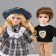 Doll Collectible couple "Lena and Seryozha, Father Clear" Set 2 pcs 21 cm