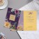 Postcard "Happy Birthday!" glitter, lilac background