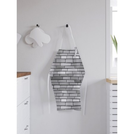 Apron of a kitchen with a photo print "Wall", adjustable, size OS-1