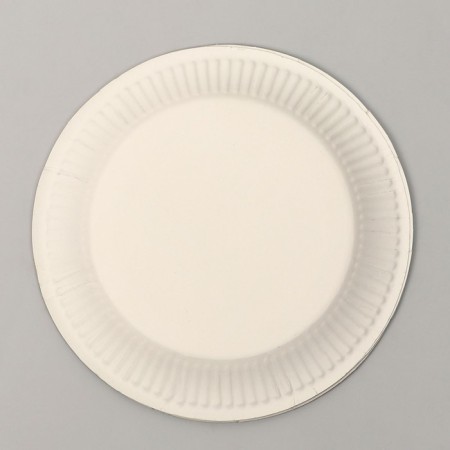 Paper plate "Happy Birthday", in a set of 6 pieces, black color-1
