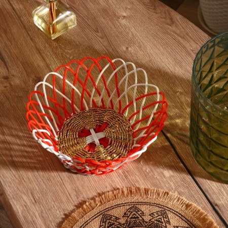 Malika fruit basket plastic, 25x25x10 cm-2