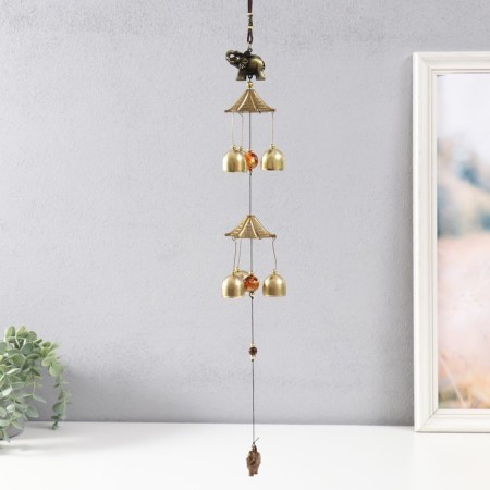 Wind Music Metal "Indian Elephant" 6 bells 50 cm