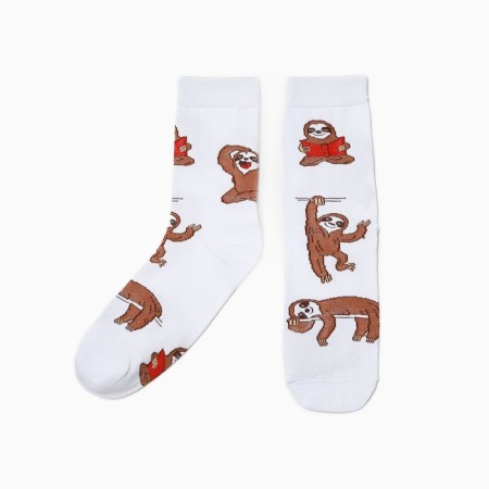Men's socks "Lazice", white color, rr 25-27