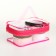 Cosmetic bag PVC chest, 18*8*13, lightning department, raspberry