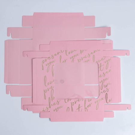 Gift box, packaging, "Present", 23.5 x 20.5 x 5.5 cm-4