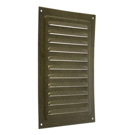 Ventilation grate Zein luxury RM1724Z, 170 x 240 mm, with a grid, metal, gold-3