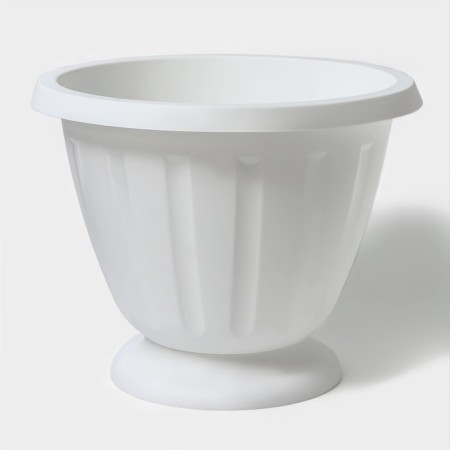 Street Kashpo "Palmyra", 10 l, white color