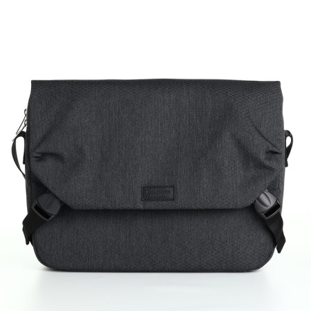 Male bag, Medvedkovo, dark gray color