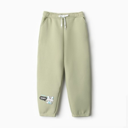 Children's pants Minaku: Crush, olive color, height 122 cm-9