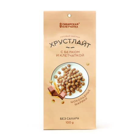 Cruster's chocolate breakfast with protein and fiber, 100 g