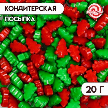 New Year. Confectionery Sprinking "New Year tree", mix, 20 g
