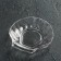 Glass Serving "shell", 10 × 2 cm, curly