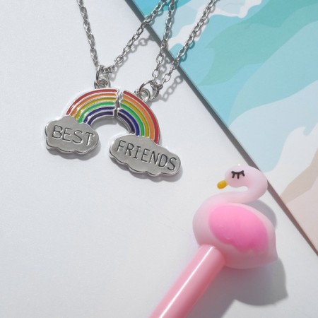Set 3 objects: 2 pendants, pen “Uzolnutors” rainbow, color, 42cm