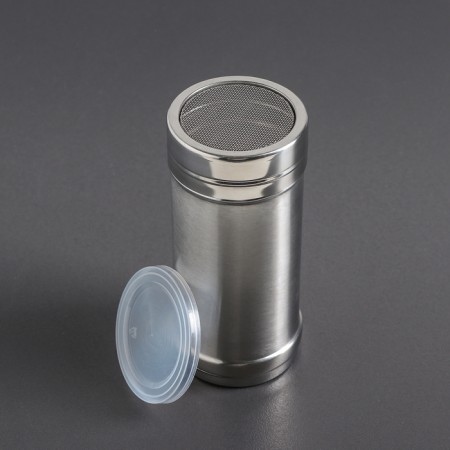 The capacity for spices "for sugar powder", 400 ml, silver color-1