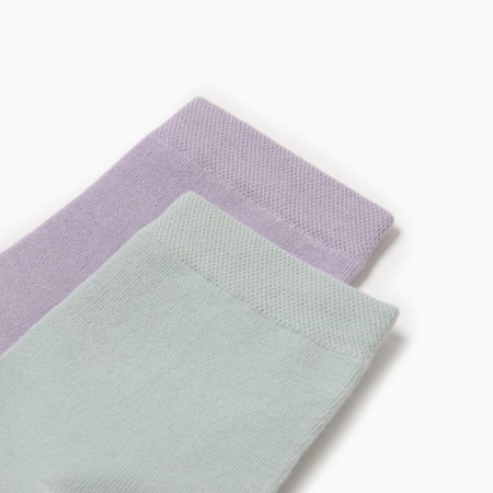 A set of women's socks KAFTAN BASE, 2 pairs, size 36-39 (23-25 ​​cm) mint/lilac-1