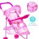 Stroller for dolls, metal frame, three -wheeled, summer