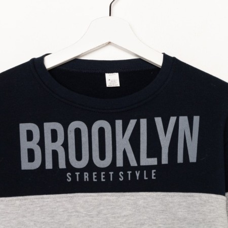 Male sweatshirt, blue/gray color, size 46-6