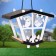 Bird feeder "Teremok" white sidewalls, 26x20.5x20cm