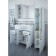 Cabinet-mirror Gloria 85 left, white matte