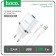 Network charger Hoco N1, 1 USB, 2.4 A, Lightning cable - USB, 1 m, white