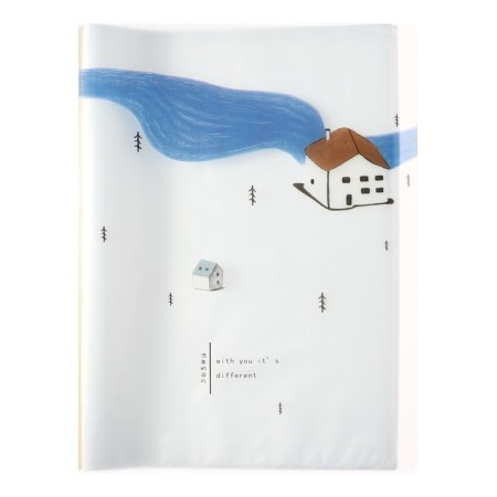 A4 folder format, with 40 transparent files "river", mix-3