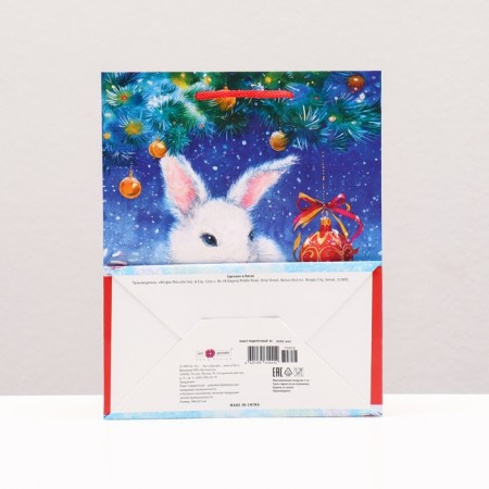 Gift package "Bunny in the snow", 18 x 22.3 x 10 cm-1