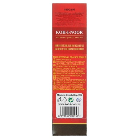 Chernographic pencil Koh-I-Noor 1500 5H, professional, lacquered case-1