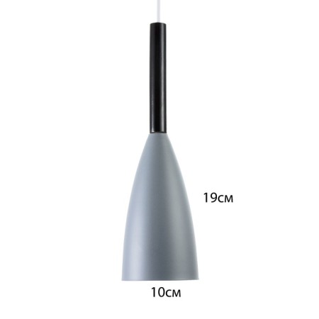 Bra "drop" E27 40W gray 10x10x35-135cm-4