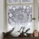 Vinyl stickers on the windows "Winter Wreath", reusable, 70 x 25 cm, New Year