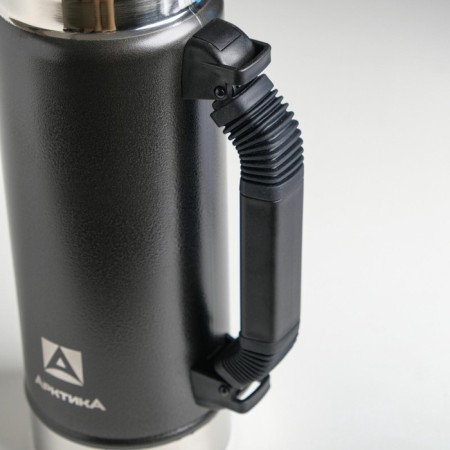 Thermos "Arctic. UAZ", 1.25 l, with a pen, retains heat 40 hours, black-5