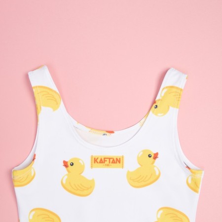 Baby swimsuit KAFTAN "Ducks", height 110-116 cm, white-8