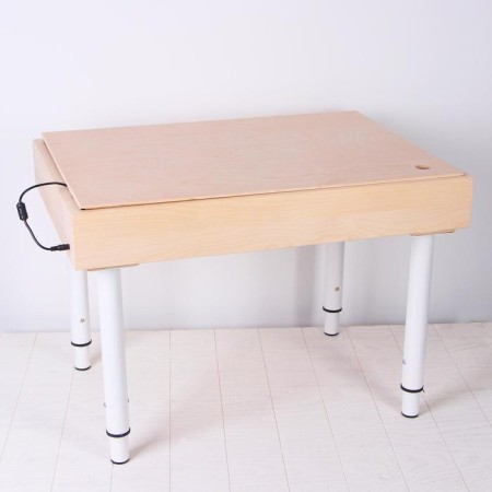 Sand for drawing sand with color backlight, 50 × 70 cm and lid + comb and stencil-3