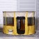 Animal aviary, tent, round, 90 x 55 cm, yellow