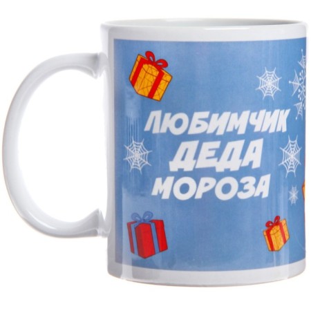 New Year mug 350 ml, spiderman-1