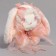 Soft toy "Bunny" with a pink bow, 20 cm