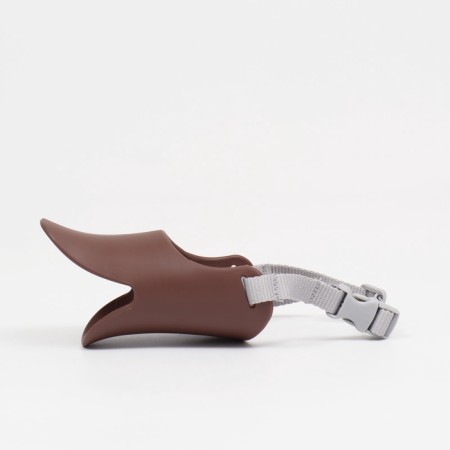 Silicone fixing muzzle, size m (ohm 15 cm, Osh 18-30 cm), brown-5