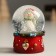 Souvenir Polystone Water Ball "Snowman in the Red Coll" 4.5x4.5x6.5 cm