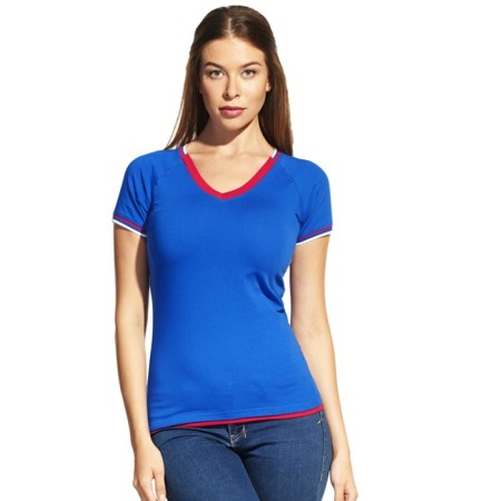 Female T -shirt, size 44, blue color