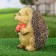 Garden figure "Hedgehog with mushrooms" 12x13x16cm