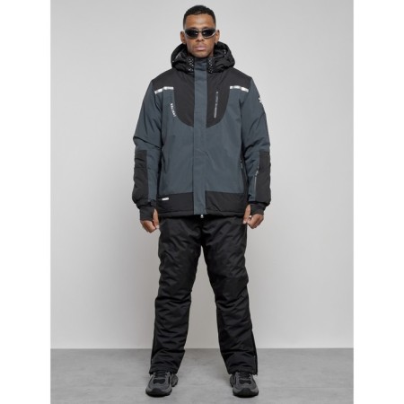 Male winter ski costume, size 56, dark gray color