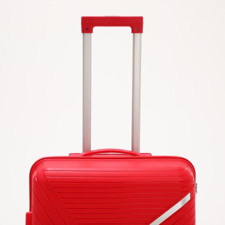 Middle suitcase 24 ", lightning department, code castle, 4 wheels, red color-4