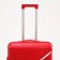 Middle suitcase 24 ", lightning department, code castle, 4 wheels, red color