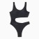 Swimsuit Women's Assigned plain minaku color black, size 46