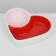 Ceramic bowl for rodents double "heart" 10 x 8 cm
