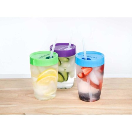A glass with a tube, 525 ml, mix-12